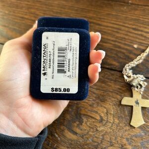 Montana Silversmiths Gold Cross Necklace